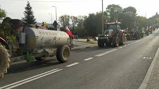 Protest rolników Włostów  Opatów na DK9 21102020 r – Tygodnik Nadwiślański [upl. by Airdnazxela]