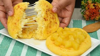 Cómo Hacer Arepas con Queso Colombianas Receta Casera de Arepas de Maíz Trillado con Queso [upl. by Nnylyam341]