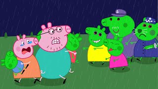 Peppa Pig vs Zombies at the City Please Run Now  Peppa Pig Funny Animation [upl. by Ernst114]