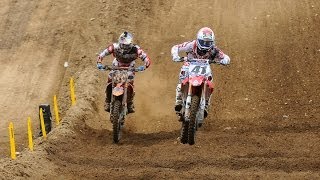 RedBud 450 Moto 2 Ken Roczen vs Trey Canard [upl. by Zelle]