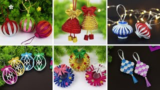 6 DIY Christmas Ornaments Decoration Ideas  Christmas Tree Decorations  Christmas Crafts [upl. by Denis]