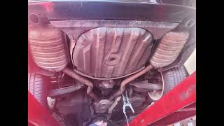 BMW E38 740i Sport Straight pipe muffler delete vs stock catback Exhaust Notes [upl. by Adalbert]