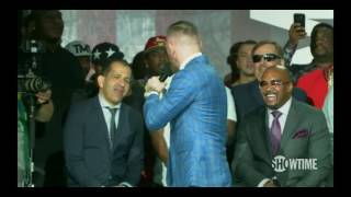 Conor McGregor Calls Out Showtime Stephen Espinoza During Toronto Press Conference [upl. by Tongue705]