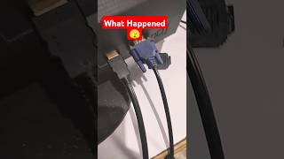 What Happened When Using Both 2 VGA  HDMI Cable Connecting in one CPUmacniteshvirulshorts2024 [upl. by Wira390]