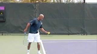 James Blake Slow Motion First and Second Serve [upl. by Eiral321]