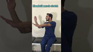 Did you have upper back pain Do this rhomboid muscle stretch drShahzaib Salik [upl. by Eiba938]