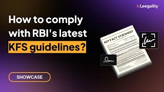 How to comply with RBIs latest KFS guidelines  Showcase  Comply in 2 weeks [upl. by Etsyrk]