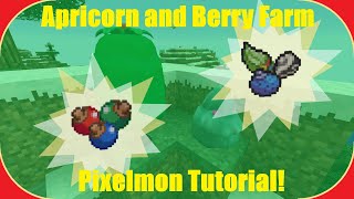 How to Make an APRICORN and BERRY Farm in Pixelmon Changed in 90 [upl. by Hough]