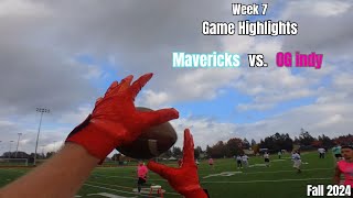 Mavericks vs OG Indy Highlights POV  CCAFF 2024 Fall Week 7 [upl. by Sire]