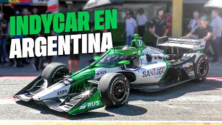 Un INDYCAR EN ARGENTINA  El SONIDO del V6 con Agustín Canapino y Juncos Racing en Buenos Aires [upl. by Sisely]