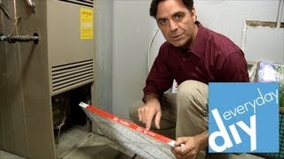 How to Change a Furnace Filter  Buildipedia DIY [upl. by Derfiniw]