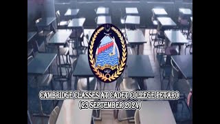 CAMBRIDGE CLASSES AT CADET COLLEGE PETARO 23 SEPTEMBER 2024 [upl. by Dimphia601]