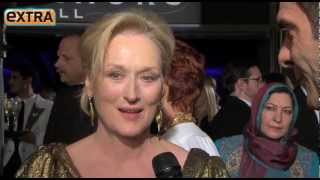 Meryl Streep in Extra  quotIf they would let me off the press line I will hit the barquot [upl. by Marleah]