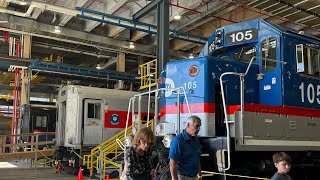 Metro North Railroad Croton Harmon Yard Open House Tour 2024 [upl. by Krispin423]