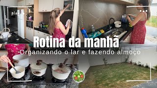 DONA DE CASA EM AÇÃO ROTINA DA MANHÃ COMIGO limpeza e almoço 🏡🩷 rotina vlog donadecasa [upl. by Evelyn202]