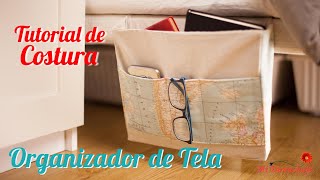 Tutorial de Costura  Organizador de Tela  Bolsillo Organizador  Storage bag with pocket [upl. by Aloz]