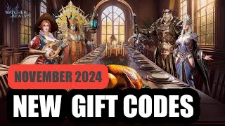 WATCHER OF REALMS GIFT CODE NOVEMBER 2024  WATCHER OF REALMS PROMO CODE 2024 [upl. by Weitman773]