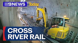 Queensland Cross River rail blowout  9 News Australia [upl. by Eleonore989]