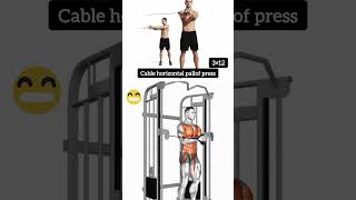 Cable horizontal pallof press  Body building workout motivation youtubeshorts [upl. by Meda]