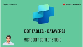 Bot Table in Dataverse  Microsoft Copilot Studio [upl. by Nyret313]