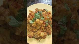 Gobi sabji  Flower bhaji youtubeshorts viralvideo easyrecipe [upl. by Etnohs634]