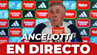 GETAFE VS REAL MADRID  RUEDA de PRENSA de CARLO ANCELOTTI [upl. by Kciv]