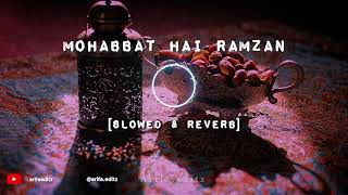 MOHABBAT HAI RAMZAN  YE NOOR NOOR SA  SLOWED amp REVERB  RAMZAN NAAT ramadan naat [upl. by Anillehs177]