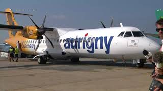 FEATURE SHOW Aurigny ATR72500 LIVE London Gatwick Airport [upl. by Nitsuj219]