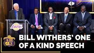 Bill Withers PRICELESS Speech At The Elgin Baylor Lakers Statue Unveiling [upl. by Yllom]