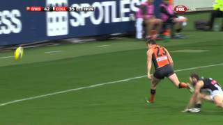 Brent Macaffer suffers a knee injury  AFL [upl. by Oiramad]