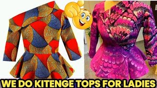 2025 new kitenge tops designs 😍 for more designs call 📞 0787 592665 [upl. by Okiron304]