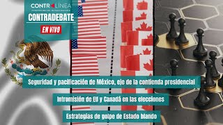 Contradebate  Seguridad y pacificación de México eje de la contienda presidencial [upl. by Euqimod]