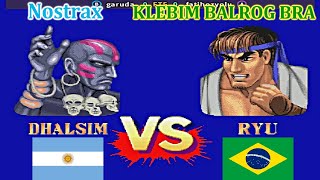 Street Fighter II Champion Edition  Nostrax vs KLEBIM BALROG BRA FT5 [upl. by Noyahs]