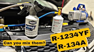 R1234YF and R134A AC Refrigerant [upl. by Anirehtak474]