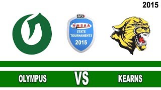 4A Boys Basketball Olympus vs Kearns High School UHSAA 2015 State Tournament Semifinals [upl. by Anilatsyrc]