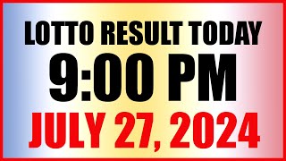 Lotto Result Today 9pm Draw July 27 2024 Swertres Ez2 Pcso [upl. by Hasile]