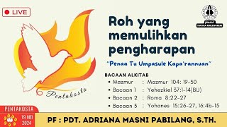 🔴LIVE IBADAH HARI MINGGU  GEREJA TORAJA JEMAAT TIATIRA MALENGKERI  MINGGU 19 MEI 2024 [upl. by Barbaraanne]