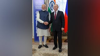 An enthusiastic welcome to PM Modi in Kazan Russia [upl. by Omsoc787]