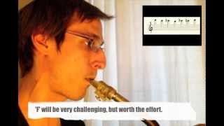 Part 3  Baritone Saxophone Altissimo Prep [upl. by Sera]