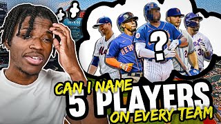 Can I Name 5 Players From Every MLB Team [upl. by Arlina413]