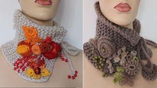 Cuellos  Tejidos en Crochet [upl. by Nuajed548]