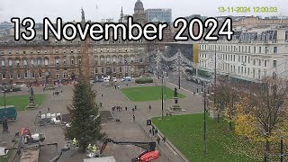 13 November 2024  Glasgows George Square webcam [upl. by Retsila]