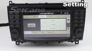 Mercedes Benz CLS W219 GPS Navigation SystemCLS W219 DVD Player [upl. by Alberik]