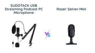 SUDOTACK USB Mic vs Razer Seiren Mini  Comparison amp Review [upl. by Ninon]