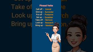 Phrasal Verbs improveenglish learnenglish esllearners shorts [upl. by Niple]