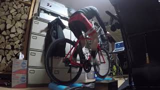 Tacx T1100 Galaxia Rollers Interval Training 1 of 21 miles top gear 90 Cadence [upl. by Michel]