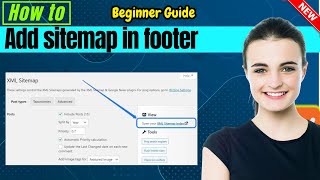 How to add sitemap in wordpress footer  Full Guide [upl. by Crompton]