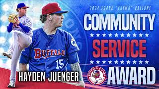 Buffalo Bisons 2024 Player Awards Community Service [upl. by Lole]