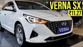 Hyundai Verna SX 2022 On Road Price Features Interior and Exterior Review [upl. by Mapel407]