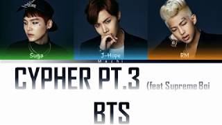 BTS 방탄소년단 Rap Line  Cypher pt3 KILLER feat Supreme Boi  Color Coded Lyrics  HanRomEng [upl. by Christan448]